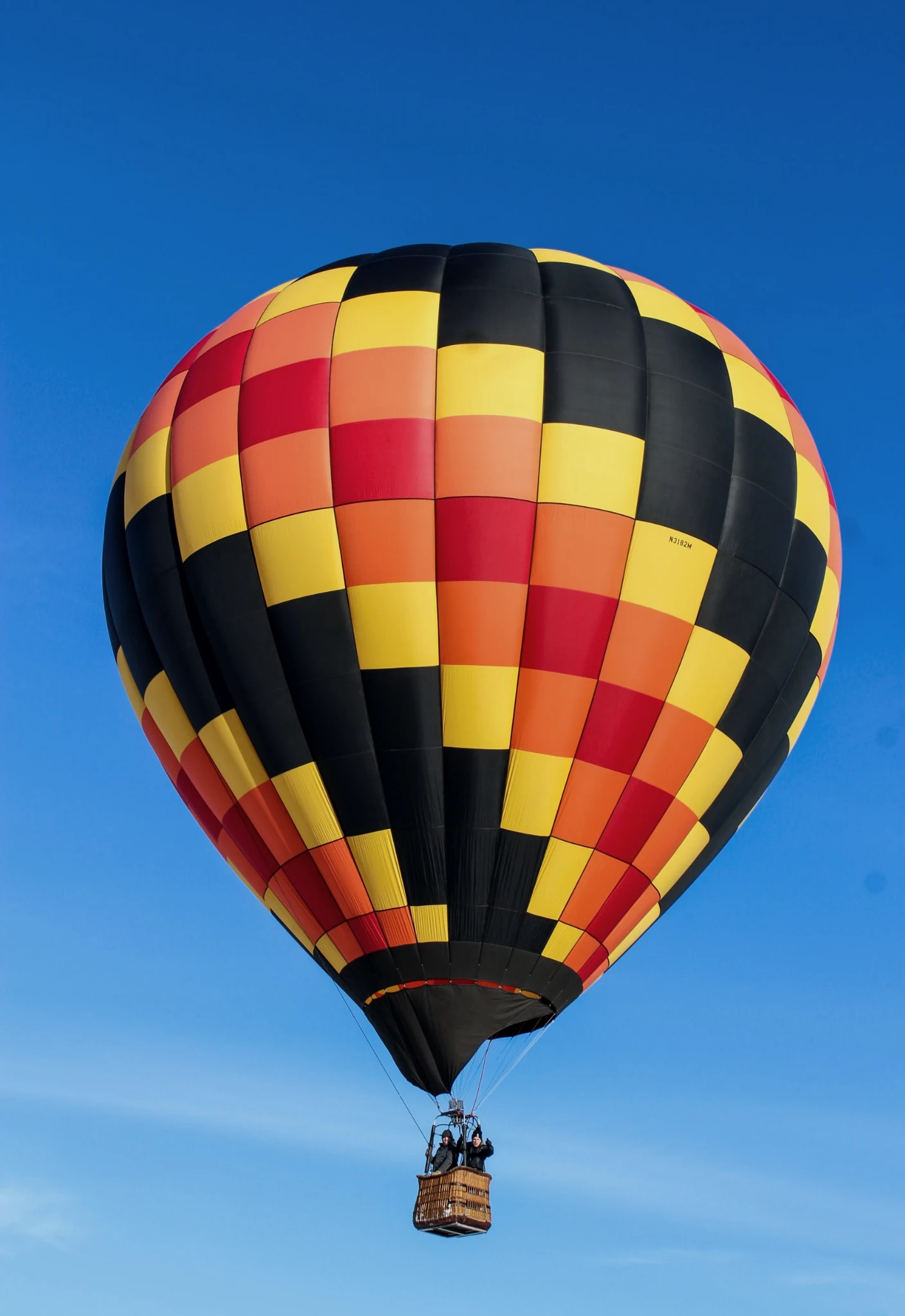 Hot-air balloon flight over Stellenbosch